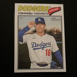 2026 Topps Heritage - Yoshinobu Yamamoto #371